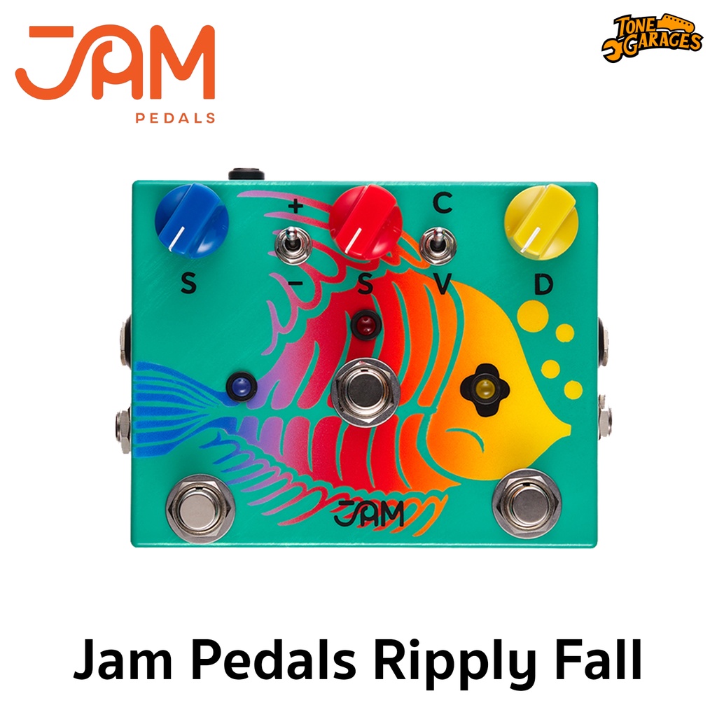 JAM Pedals Ripply Fall Chorus Vibrato Phase เอฟเฟคกีต้าร์ Made in