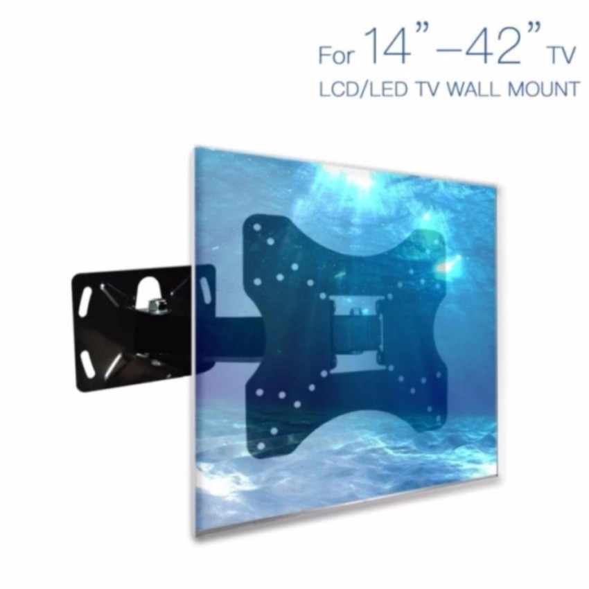 functional-single-arm-full-motion-tilt-swivel-led-tv-wall-mountbracket-14-42-intl