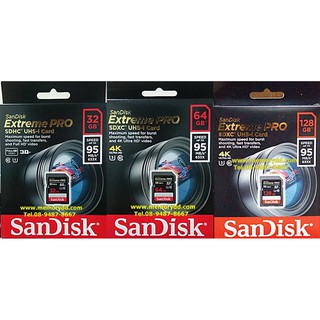 ภาพหน้าปกสินค้าSandisk SD ExtremePro 32GB/64GB/128GB 95MB/s ประกัน Synnex Lifetime ที่เกี่ยวข้อง