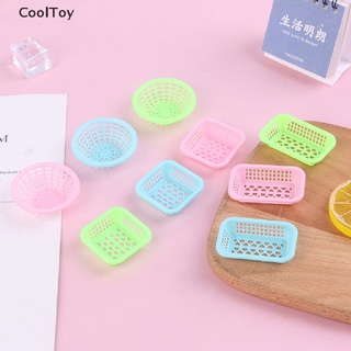 Cooltoy ตะกร้าผัก ผลไม้ ขนาดเล็ก 1:12 สําหรับตกแต่งบ้านตุ๊กตา 3 ชิ้น ต่อชุด DIY