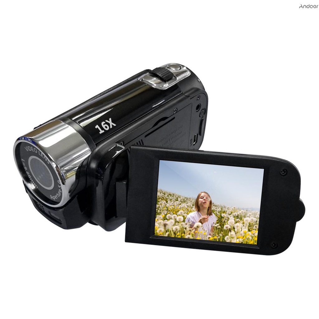andoer-กล้องบันทึกวิดีโอดิจิทัล-1080p-ความละเอียดสูง-16mp-หน้าจอ-lcd-2-7-นิ้ว-ซูมได้-16-เท่า-มีแบตเตอรี่ในตัว