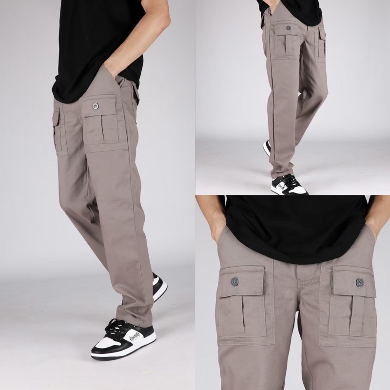 ภาพสินค้าLOOKER-กางเกงวินเทจ(รุ่นกระเป๋าหน้า) กางเกงขายาว มีให้เลือก 5 สี (9%Clothing) จากร้าน 9.clothing บน Shopee ภาพที่ 4