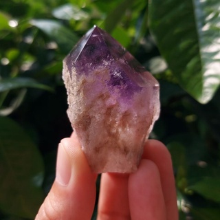 ผลึกอีเลสเทียวอเมทิสต์​ Elestial Amethyst Point from Brazil