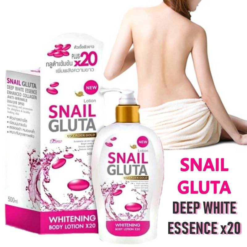 psl-snail-gluta-collagen-gold-whitening-x20-body-lotion-500ml-โลชั่นกลูต้าเข้มข้น-หัวเชื่อผิวขาว