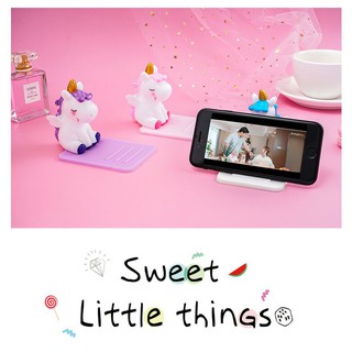 （พร้อมส่ง）น่ารักยูนิคอร์นที่วางโทรศัพท์สากลสำหรับ