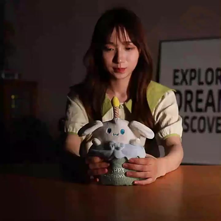 sanrio-ตุ๊กตายัดนุ่น-รูปสุนัขชินนาม่อนโรล-ร้องเพลงได้-ของเล่นสําหรับเด็ก
