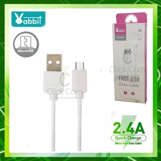 สายชาร์จ Rabbit Fast Data Cable Quick Charg 2.4A For Micro USB Cable รุ่น N10