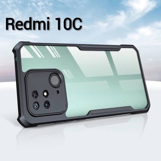 Redmi 10C(พร้อมส่งในไทย)เคสกันกระแทกขอบสีหลังใสXiaomi Redmi 10C