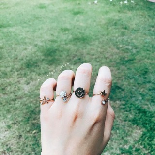 Smiley Face Rings setฟรีไซส์