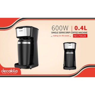 decakila รุ่น KECF002B เครื่องชงแบบหยดเดียว (Single serve drip coffee machine) กำลังไฟ 600 วัตต์ เครื่องชงกาแฟ