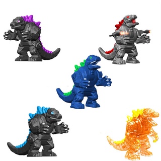 ของเล่นตัวต่อฟิกเกอร์ Godzilla ขนาดเล็ก ขนาดใหญ่