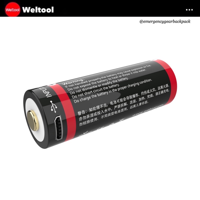 weltool-ub18-17-18500-1700mah-usb-rechargeable-li-ion-battery