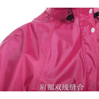 ภาพขนาดย่อของภาพหน้าปกสินค้าชุดกันฝน เสื้อกันฝน สีกรมท่า มีแถบสะท้อนแสง รุ่น หมวกติดเสื้อ Waterproof Rain Suit จากร้าน amanlii บน Shopee