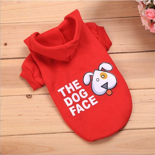 ภาพขนาดย่อของภาพหน้าปกสินค้าเสื้อผ้าสุนัข เสื้อผ้าแมว ชุดสุนัข เสื้อกันหนาวสุนัข (The Dog Face)- จากร้าน 7poms บน Shopee