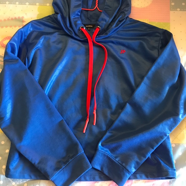jaspal-crop-hoodie-ครอป-แขนยาว-น้ำเงิน