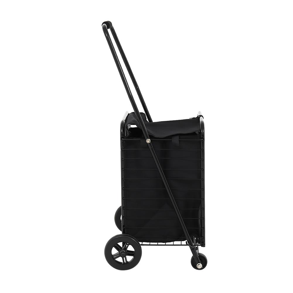 รถเข็นช้อปปิ้งพร้อมกระเป๋า-matall-cmat004-30-กก-สีดำ-รถเข็นพับได้-foldable-shopping-cart-matall-cmat004-30kg-black