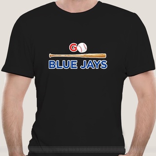 T-shirt  เสื้อยืด ผ้าฝ้าย พิมพ์ลายเบสบอล Blue Jays Toronto แฟชั่นฤดูร้อน สําหรับผู้ชายS-5XL