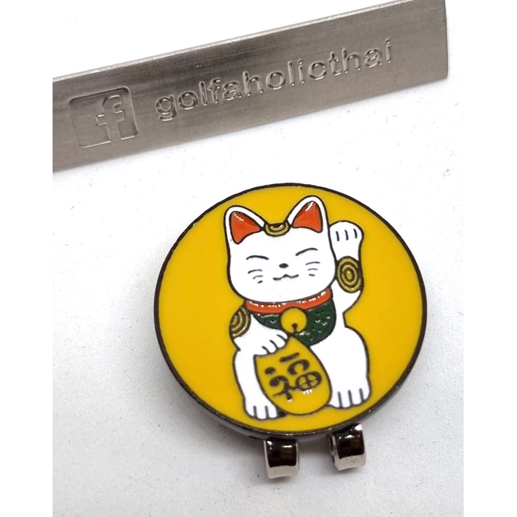 ball-marker-lucky-daruma-maneki-neko-golfaholic-บอลมาร์คเกอร์-โชคดี