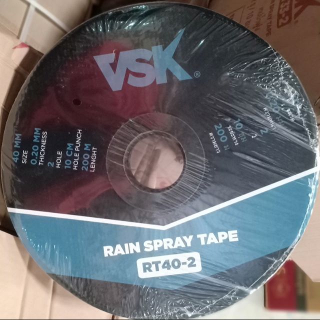 เทปน้ำพุ่ง ขนาด40มม. 2 รู 200เมตร "VSK" | Shopee Thailand