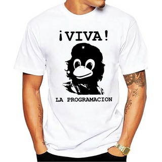 [S-5XL] เสื้อยืดแขนสั้น พิมพ์ลาย Viva Programming Tux Linux Che Guevara แฟชั่นฤดูร้อน สไตล์คลาสสิก สําหรับผู้ชาย 942829