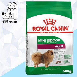 ❤ [Ex.03/2024] Royal Canin 500g.  Mini Indoor Adult  อาหารสุนัขโต พันธ์ุเล็ก เลี้ยงในบ้าน 🏠🐩