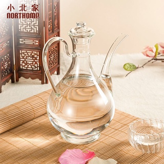 💞Hot sale💞Xiaobeijia แก้วทนความร้อนหม้อไวน์โปร่งใสจีนแบบดั้งเดิม Ming และ Qing สไตล์หม้อเหล้าหนึ่งปอนด์ชุดไวน์