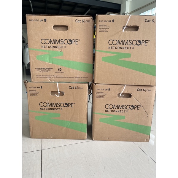 Cat 6 COMMSCOPE (AMP) (CS30CM BLU C6 4/24 U/UTP RIB) | Shopee Thailand