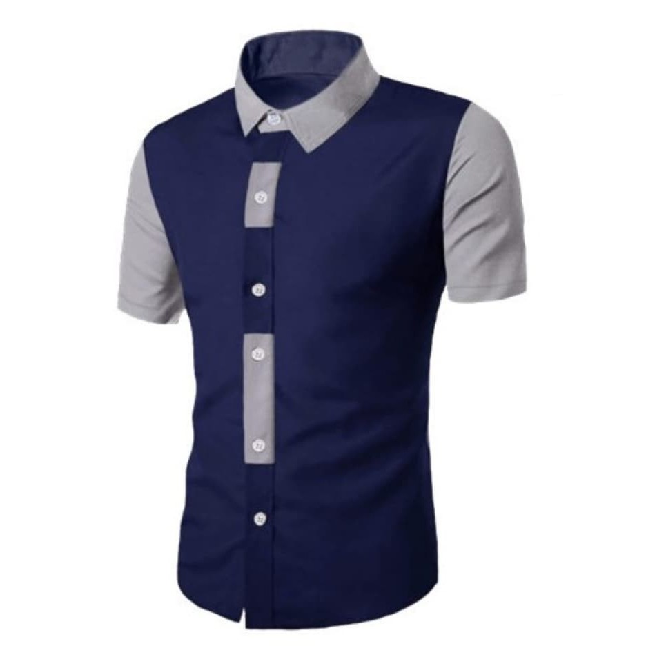 billy-เสื้อเชิ้ตแขนสั้นลําลองพอดีตัวสําหรับผู้ชาย