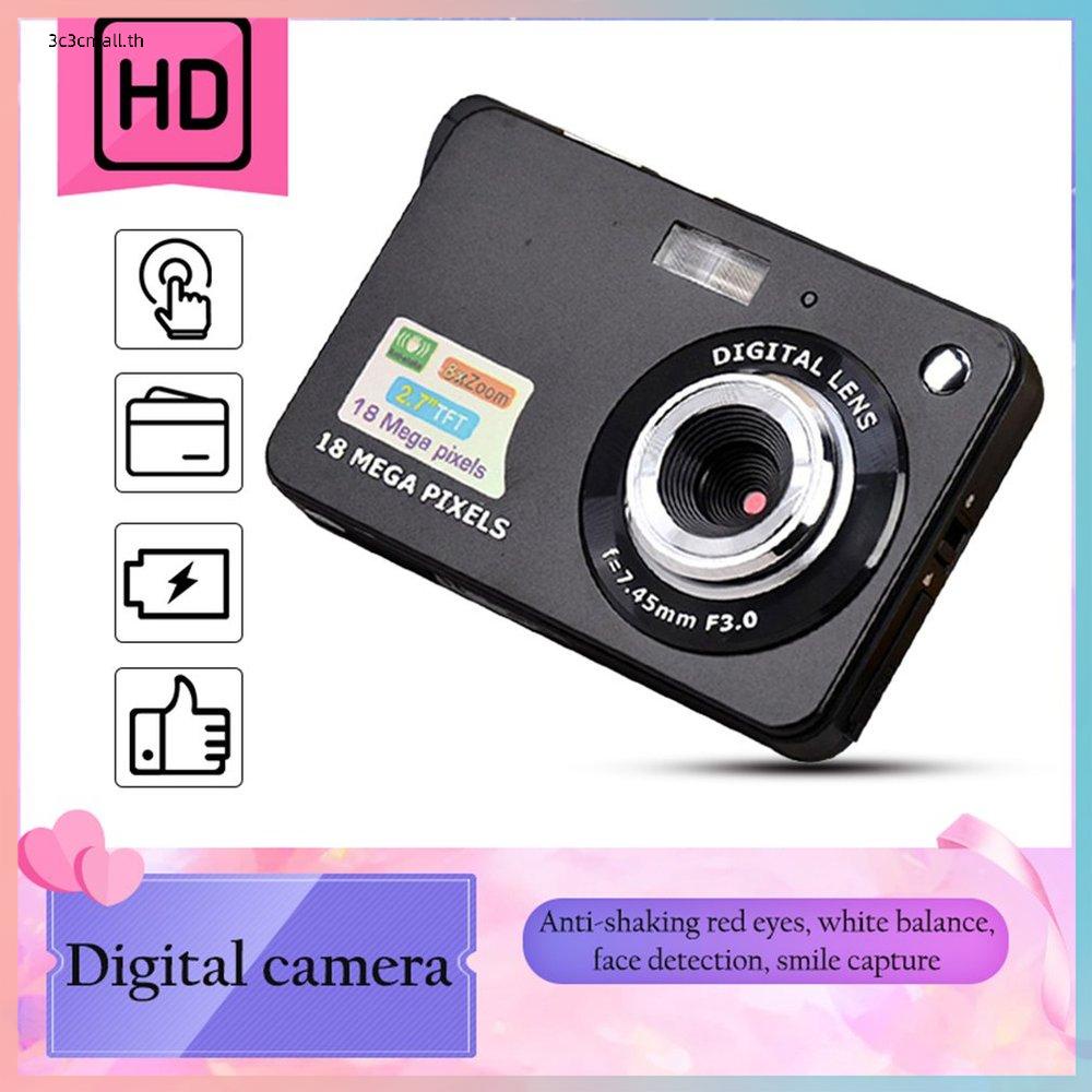 ภาพหน้าปกสินค้ากล้องดิจิทัล TFT LCD 18MP 720P ซูม 8x HD กันสั่น 2.7 นิ้ว CMOS กล้องไมโคร ของขวัญสําหรับเด็ก จากร้าน 3c3cmall.th บน Shopee
