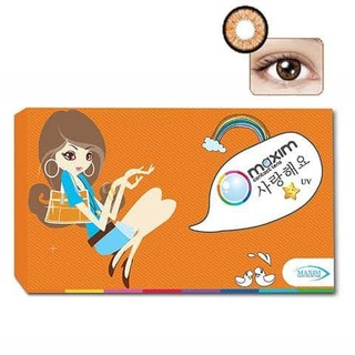 Maxim contact lens ตาโต รายเดือน 1 คู่ แบบสี (กล่องส้ม) Contact Lens แม็กซิม ขายส่ง