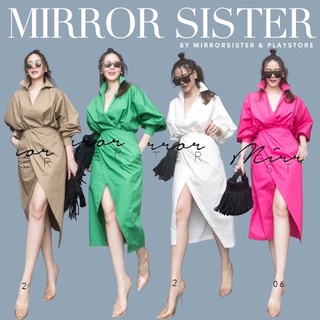 Code : 10611.2 ชุดทำงาน ชุดสาวออฟฟิศ ชุดออกงาน ชุดเซทสีสดใส  งานป้าย Mirrorsister