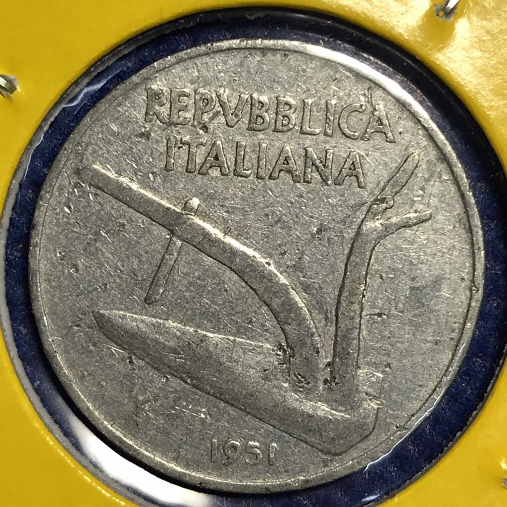 เหรียญเก่ารหัส803-ปี1951-ประเทศอิตาลี-เหรียญสะสม-ของสะสม-เหรียญต่างประเทศ