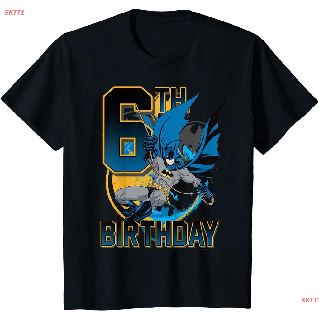 เสื้อยืดโอเวอร์ไซส์-เสื้อยืดผู้ชายและผู้หญิง-kids-dc-comics-batman-6th-birthday-action-shot-t-shirt-mens-womens-t