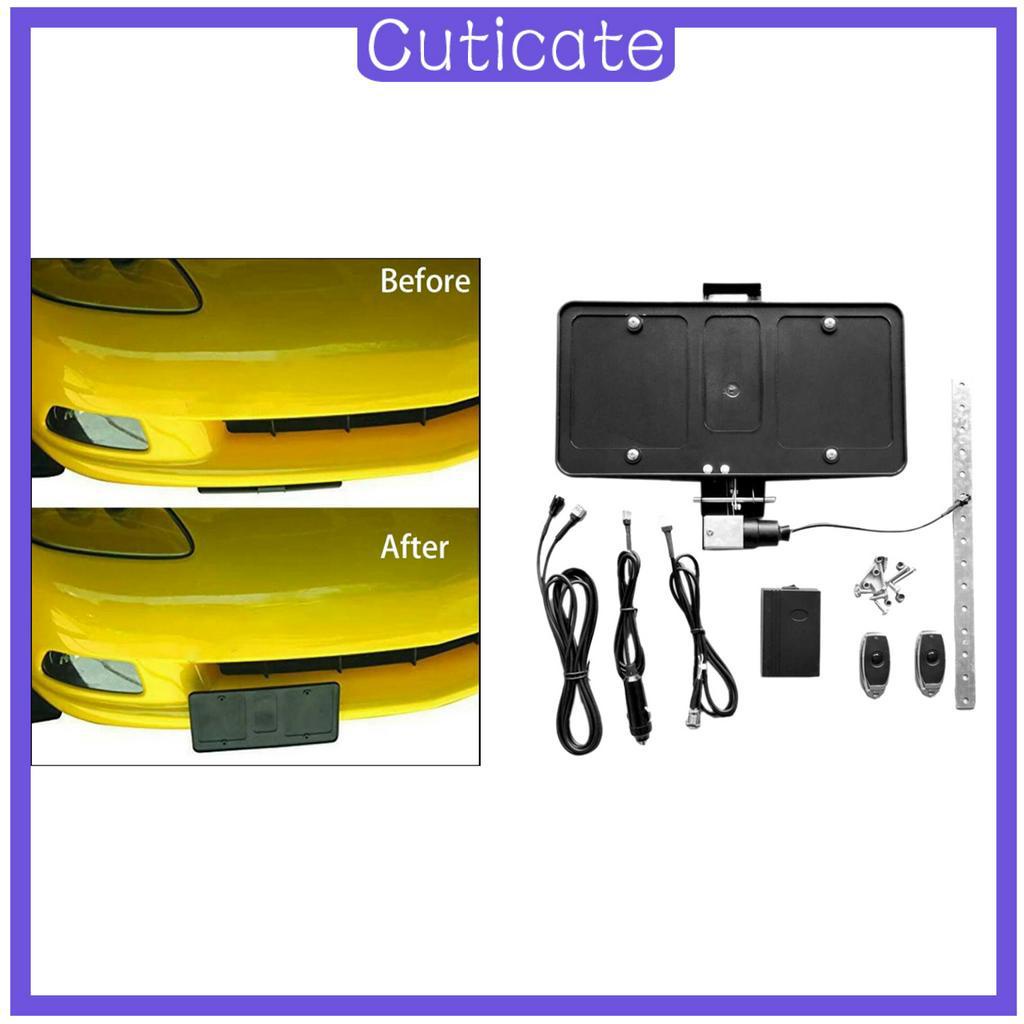 cuticate-กรอบป้ายทะเบียนชัตเตอร์พร้อมรีโมทคอนโทรล