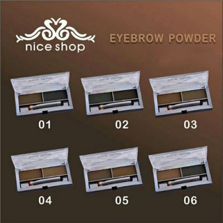 ภาพหน้าปกสินค้าNiceshop Eyebrow Powder 2 Shades + Brush #10404 คิ้วฝุ่นไนซ์ช็อป 2 ช่อง พร้อมแปรง nice shop ที่เกี่ยวข้อง