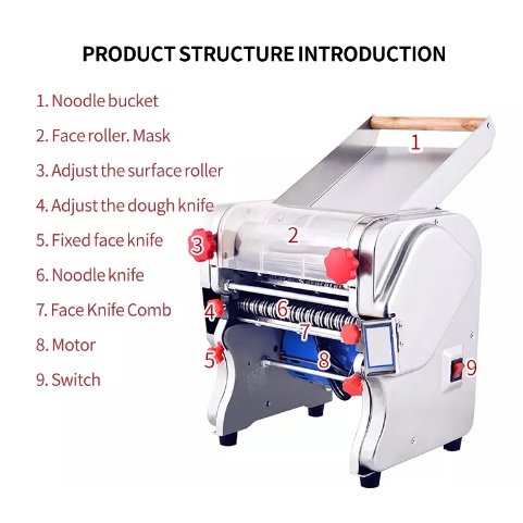 รุ่นอัปเกรด-เครื่องรีดเส้นก๋วยเตี๋ยวไฟฟ้าในครัว-dough-kneading-machine-พร้อมส่ง