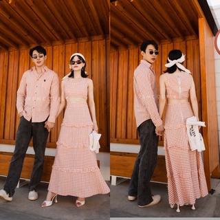 Code : 9015-0  ชุดคู่ ชุดคู่ไปทะเล ชุดถ่ายprewedding ชุดไปเที่ยว งานป้าย Vsm