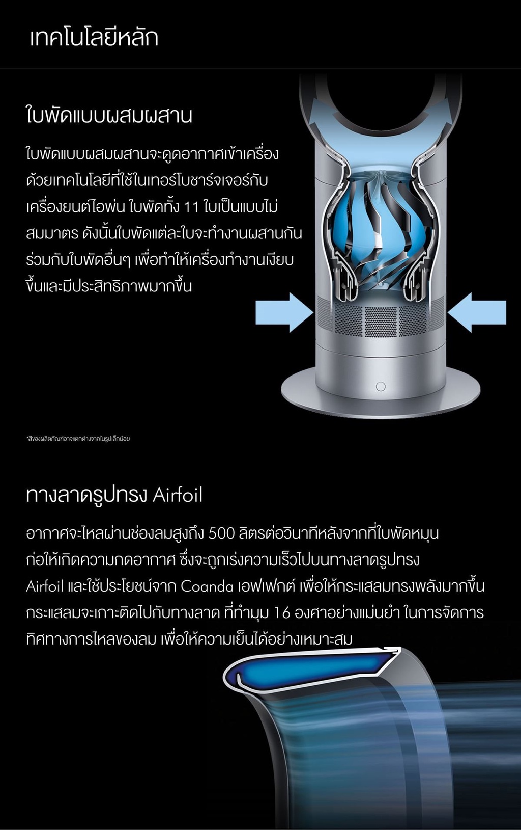 Dyson รุ่น AM07 พัดลมทาวเวอร์ไร้ใบพัด สีขาว/เงิน (White/Silver) เทคโนโลยี Air Multiplier สร้างกระแสลมทรงพลังและนุ่มนวล