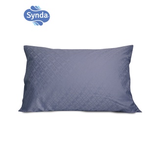 สินค้า [ส่งฟรี] Synda ปลอกหมอน Cotton Jacquard 700 เส้นด้าย รุ่น Linkage Violet