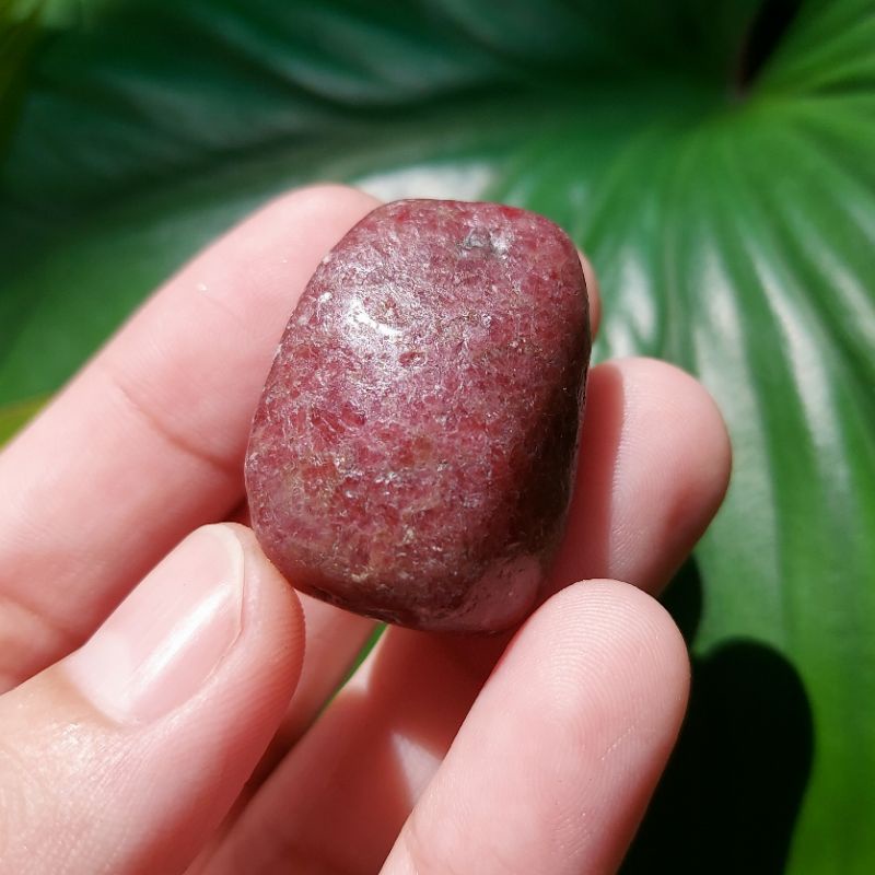 หินโรโดไนต์ขัดมัน-rhodonite-tumbled