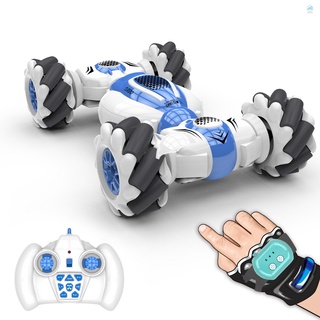 S-012 RC Stunt Car Remote Control Watch Gesture Sensor Deformable Electric Toy Cars All Terrain Speed 2.4GHz 4WD 360°Rotation Whirligig Off-road Vehicle Gift for Kids Boys Birthday
