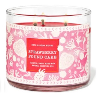 Bath & Body Works Scented Candle #Strawberry Pound Cake 411 g