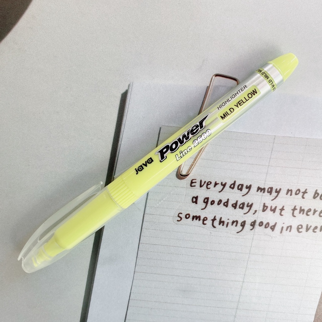 JAVA Power Line 2500 Highlighter / จาวา พาวเวอร์ ไลน์ ปากกาเน้นข้อความ ...