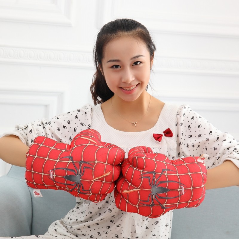 สร้างสรรค์น่ารักถุงมือมวย-spiderman-สีเขียวยักษ์มวยของเล่นตุ๊กตาของขวัญสำหรับเด็ก