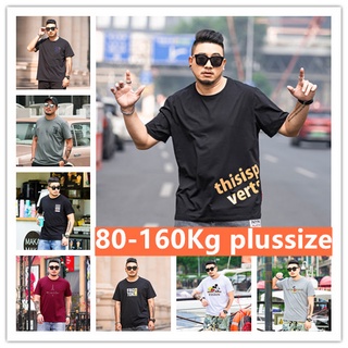 เสื้อยืดคอกลม แขนห้าส่วนลําลอง ผ้าฝ้ายแท้ พิมพ์ลาย ทรงหลวม พลัสไซซ์ พลัสไซซ์ แฟชั่นฤดูร้อน สําหรับผู้ชาย ไซซ์ Xl - 8xl