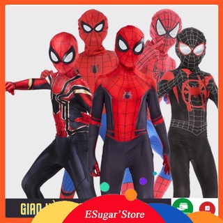 Spider Man Far From Home Peter Parker คอสเพลย์ ชุดแต่งกาย Spider-Man ซูเปอร์ฮีโร่ Jumpsuits