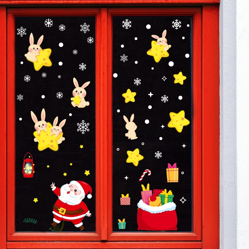 wuxiang-สติกเกอร์-ลายการ์ตูนคริสต์มาส-สําหรับติดตกแต่งผนัง-กระจก-หน้าต่าง