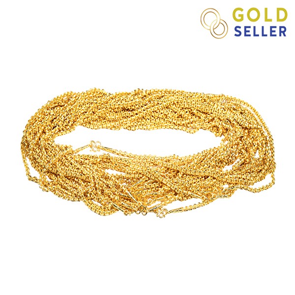 ภาพหน้าปกสินค้าGoldseller สร้อยคอทอง ลายโซ่ 1 สลึง คละลาย ทองคำแท้ 96.5%