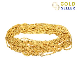 ราคาและรีวิว[กรอกโค้ด 11FASH150 ลดเพิ่ม150.-] Goldseller สร้อยคอทอง ลายโซ่ 1 สลึง คละลาย ทองคำแท้ 96.5%