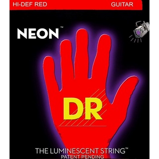 สายกีตาร์ไฟฟ้า DR Neon Red K3 Coated Electric Guitar Strings